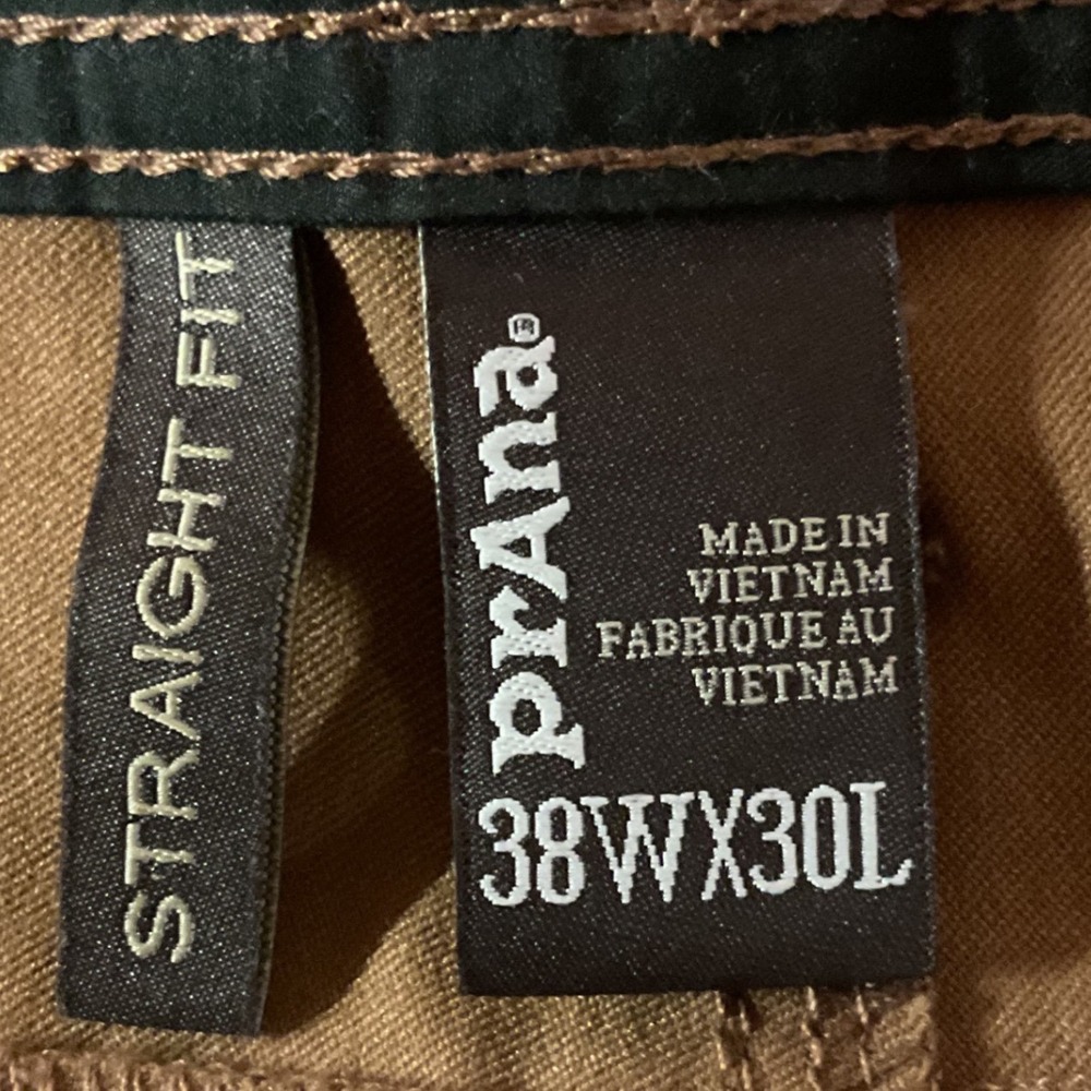 Prana Men's Zion Utility Outdoor Hiking Straight Leg Breathe Cargo Pants Size 38 - Picture 7 of 10